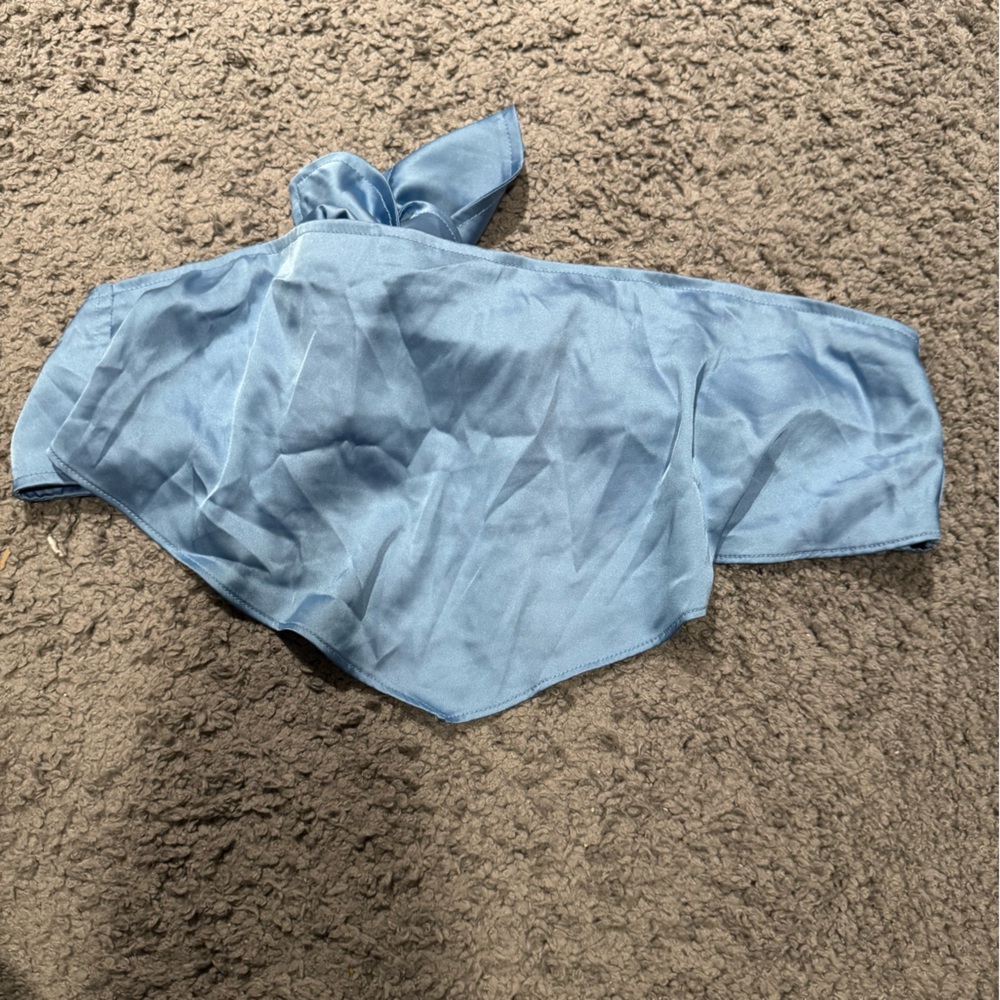 Light Blue Tie Top